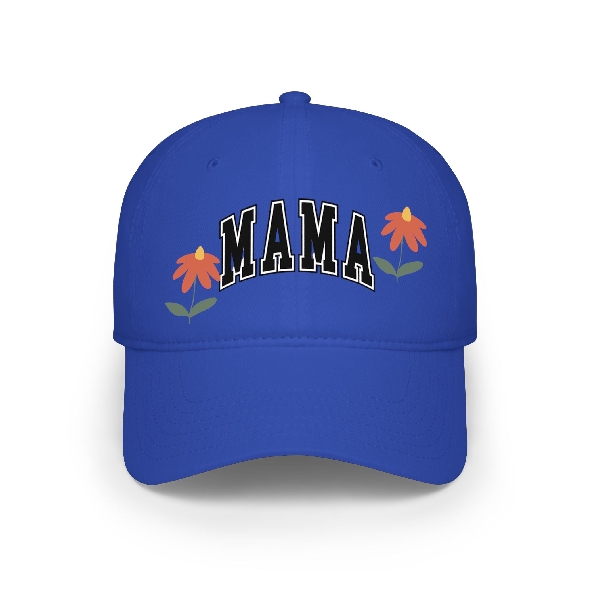 Mama Floral Low Profile Baseball Cap — Embroidered Mother’s Day Hat