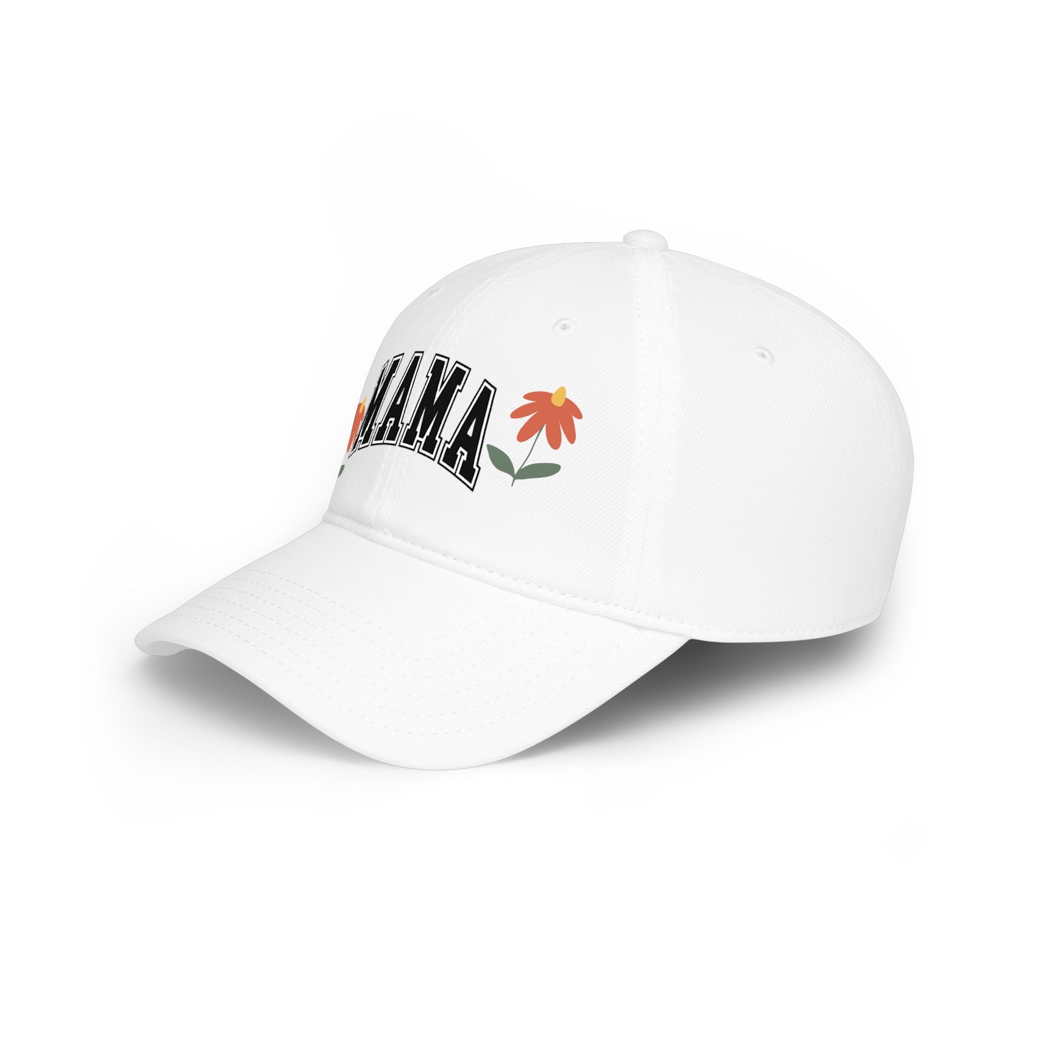 Mama Floral Low Profile Baseball Cap — Embroidered Mother’s Day Hat