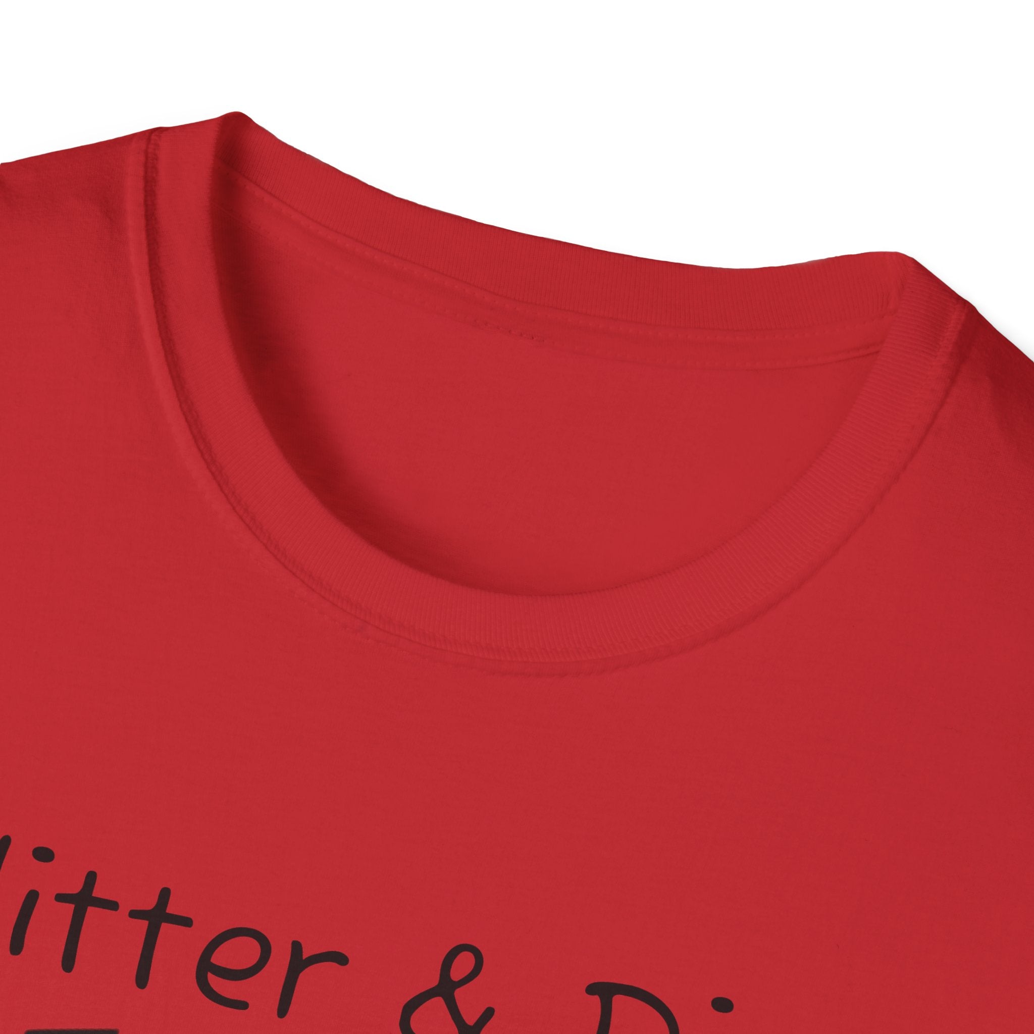 Glitter & Dirt Mama T-Shirt – Funny Mom Tee with Heart