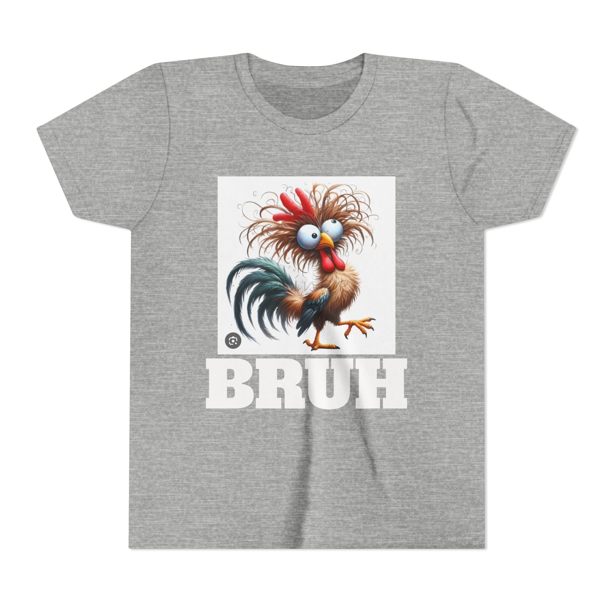 BRUH-Tshirt with Cartoon Chicken