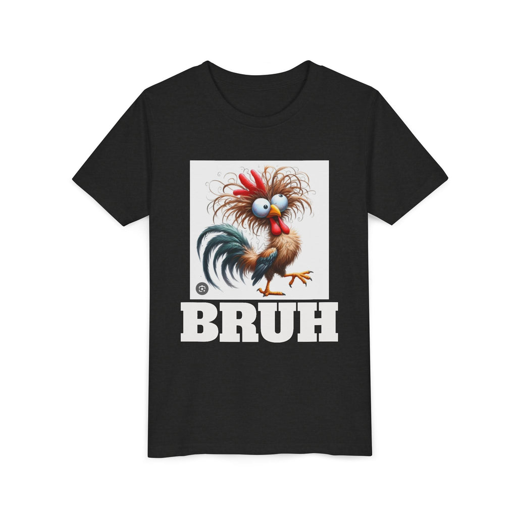 BRUH-Tshirt with Cartoon Chicken