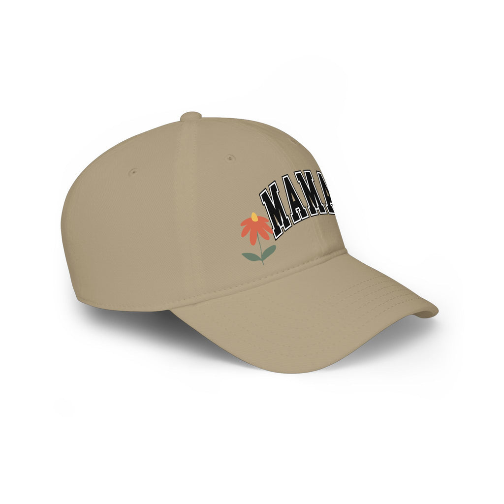Mama Floral Low Profile Baseball Cap — Embroidered Mother’s Day Hat