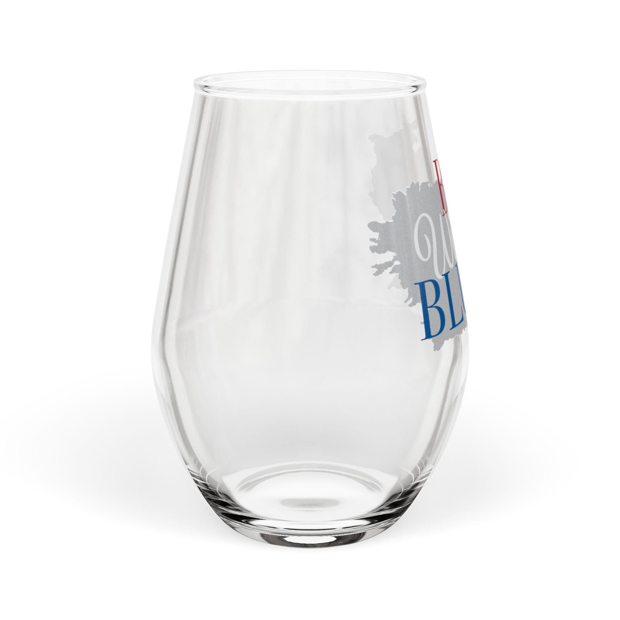 Kentucky Red White & Blue Stemless Wine Glass — 'Red Wine & Blue' Patriotic Drinkware