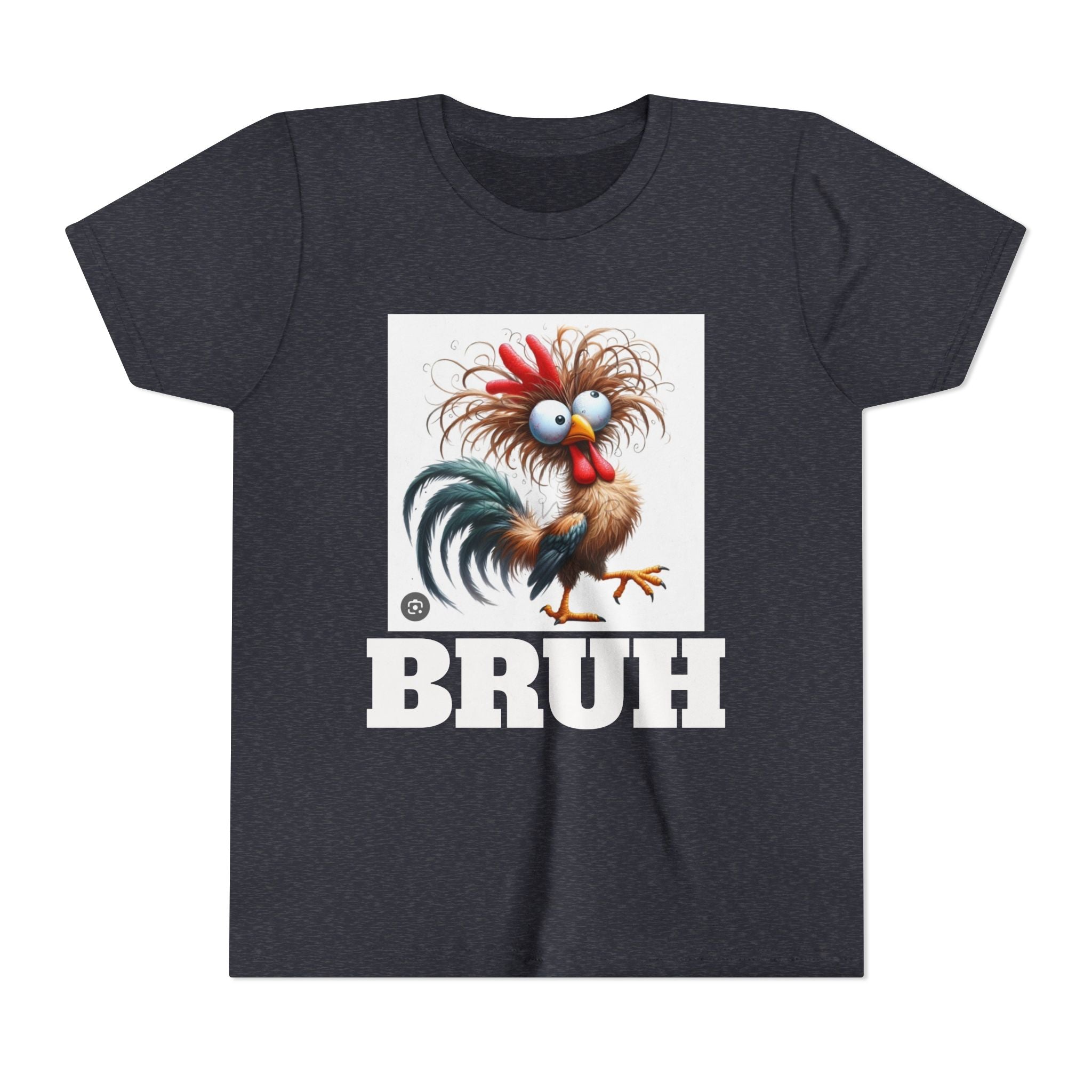 BRUH-Tshirt with Cartoon Chicken