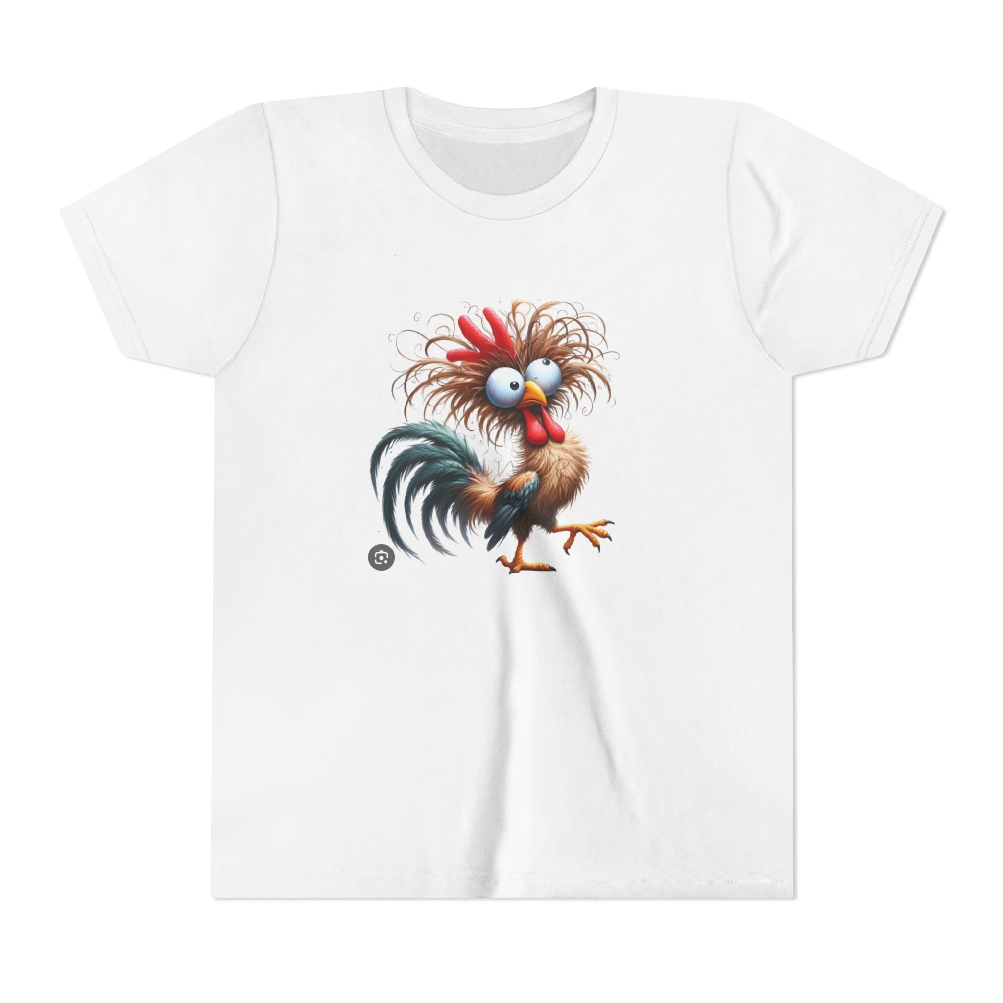 BRUH-Tshirt with Cartoon Chicken