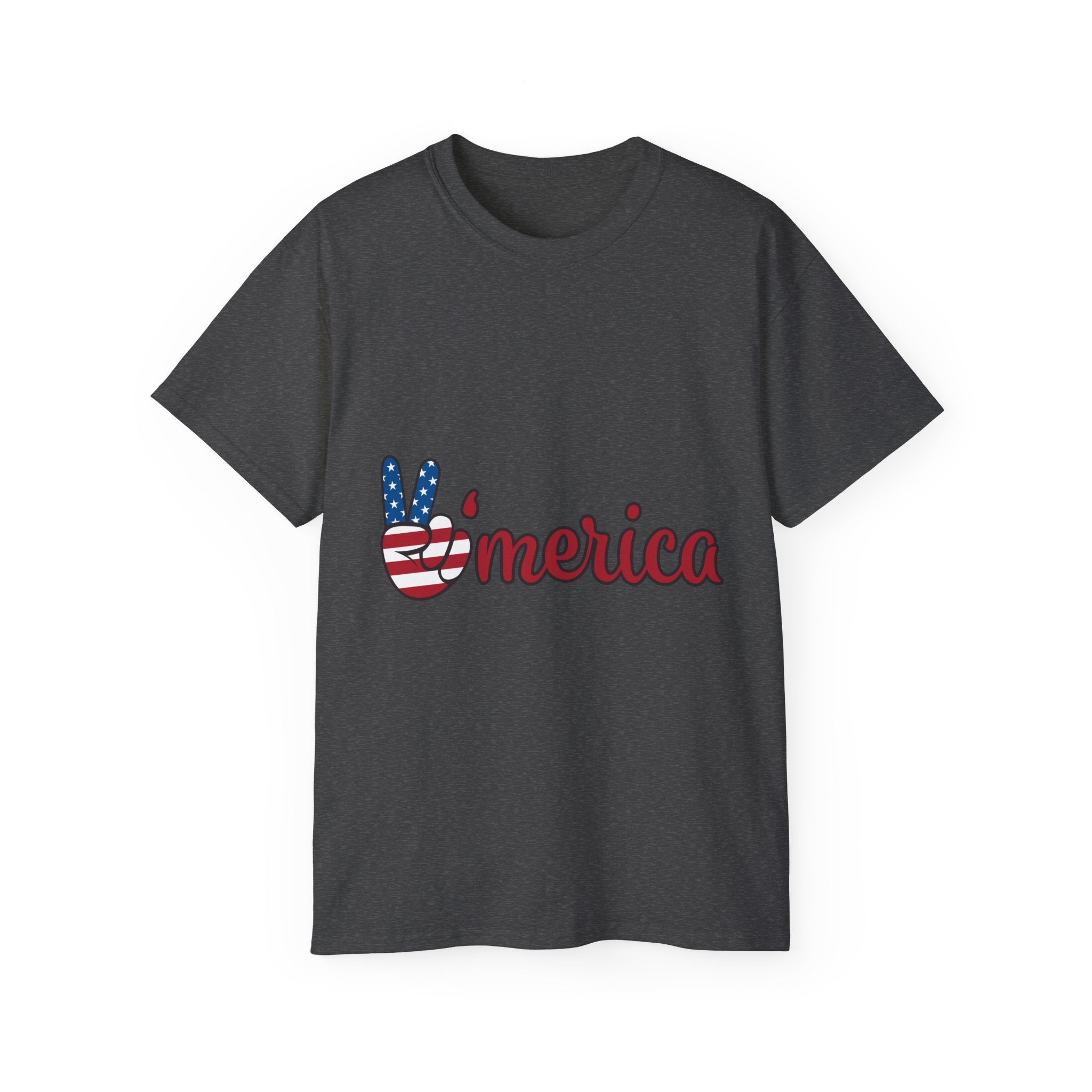 'Merica Peace Sign Tee — American Flag Patriotic T-Shirt