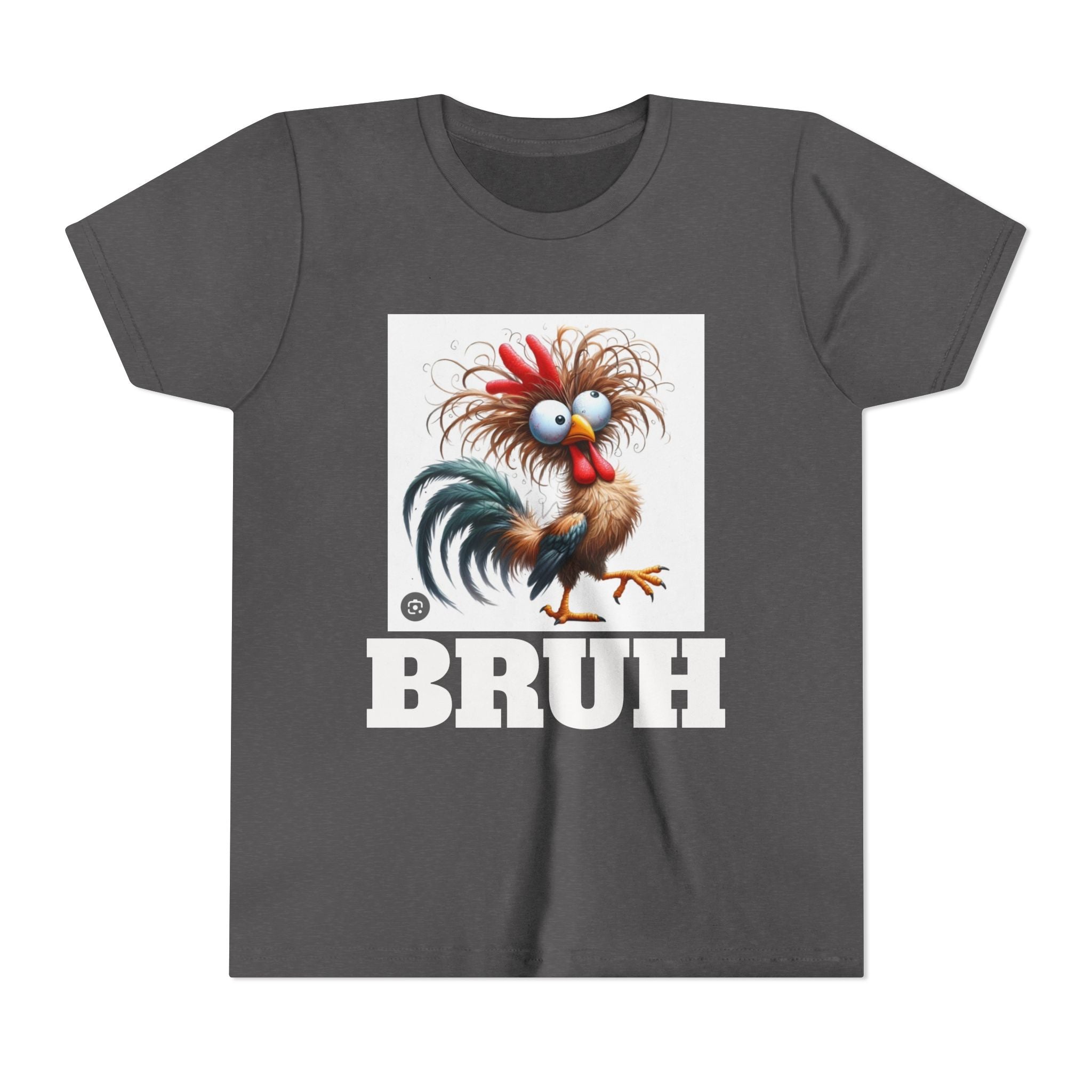 BRUH-Tshirt with Cartoon Chicken