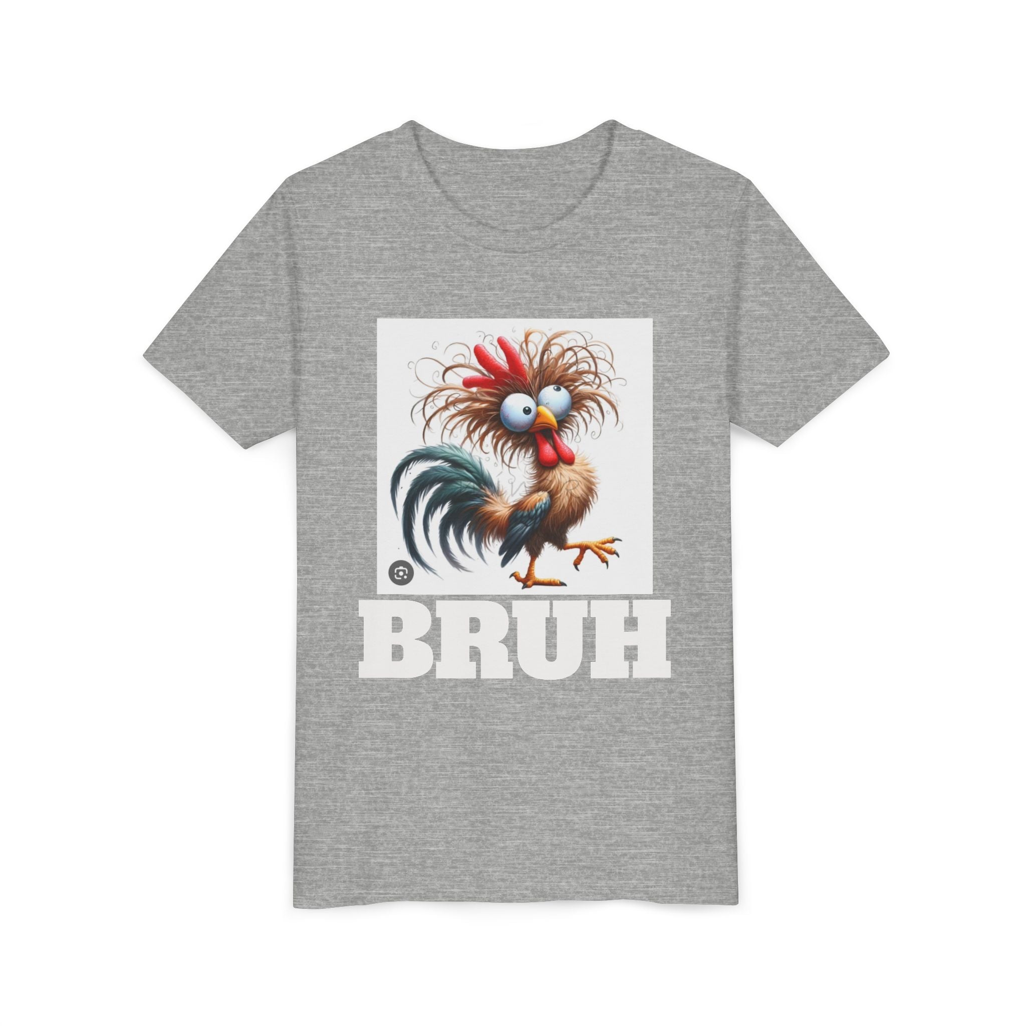 BRUH-Tshirt with Cartoon Chicken