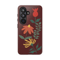 Floral Tough Case — Burgundy Botanical Phone Case