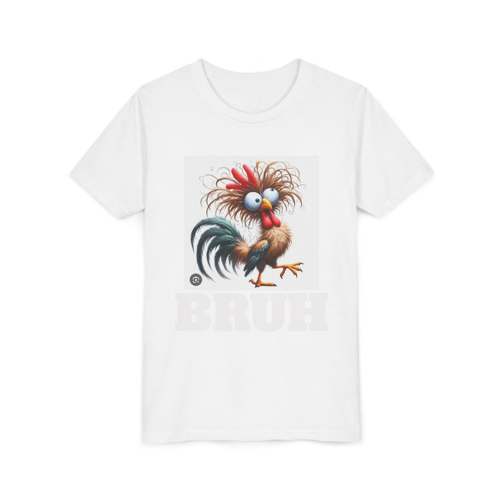 BRUH-Tshirt with Cartoon Chicken