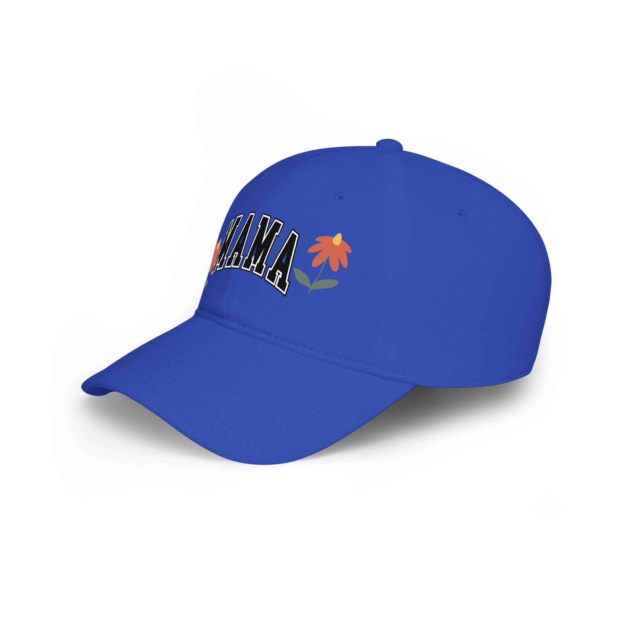 Mama Floral Low Profile Baseball Cap — Embroidered Mother’s Day Hat