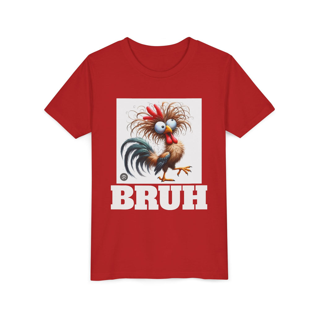 BRUH-Tshirt with Cartoon Chicken