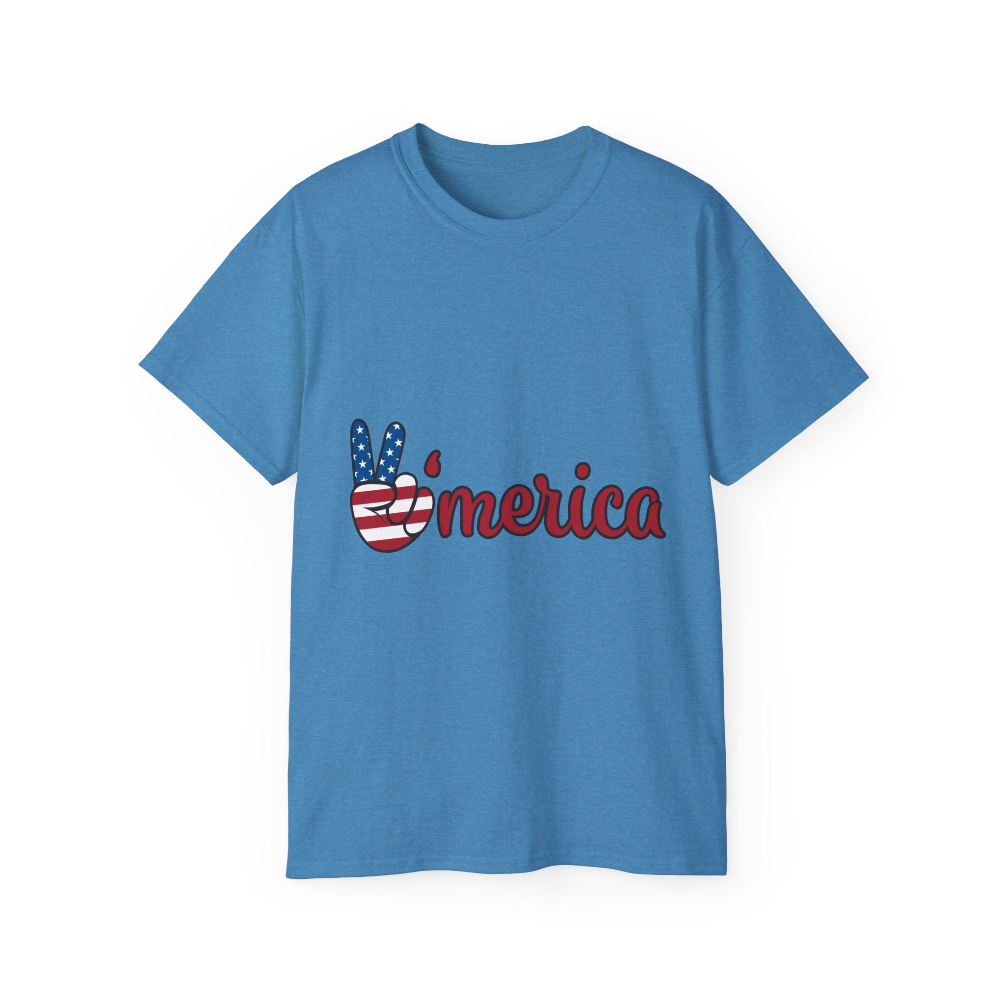 'Merica Peace Sign Tee — American Flag Patriotic T-Shirt