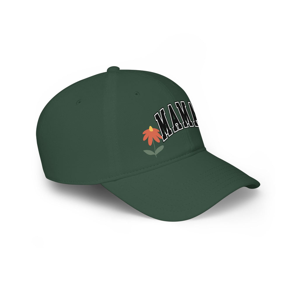 Mama Floral Low Profile Baseball Cap — Embroidered Mother’s Day Hat