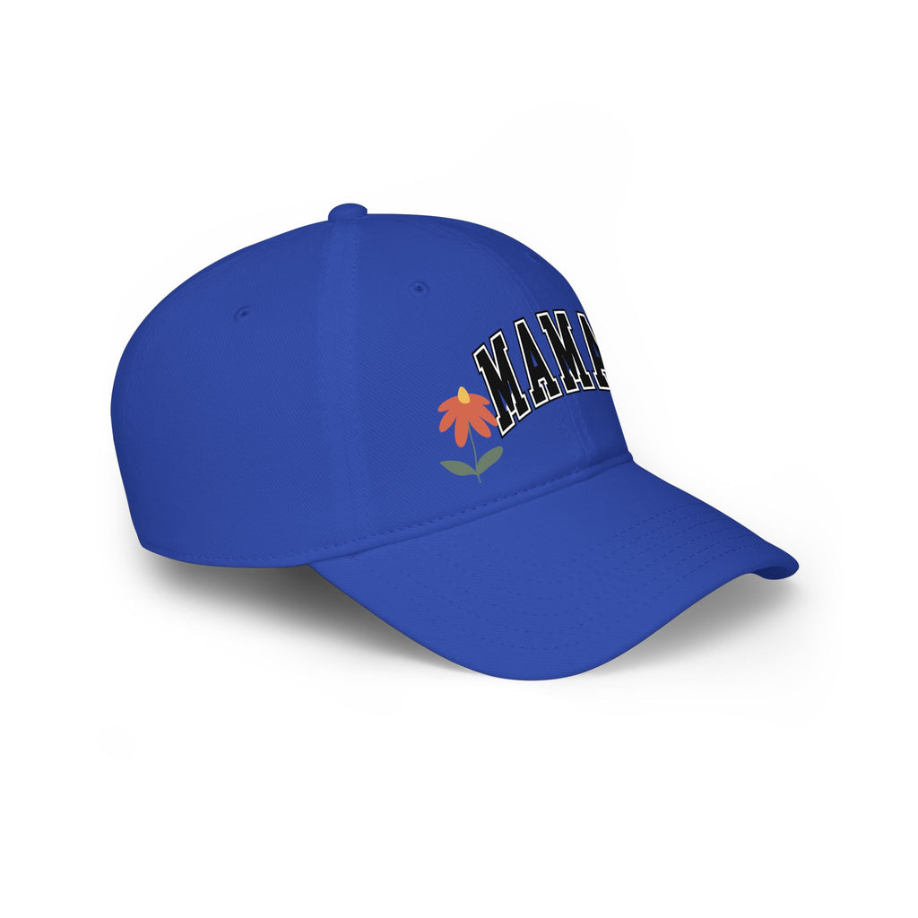 Mama Floral Low Profile Baseball Cap — Embroidered Mother’s Day Hat