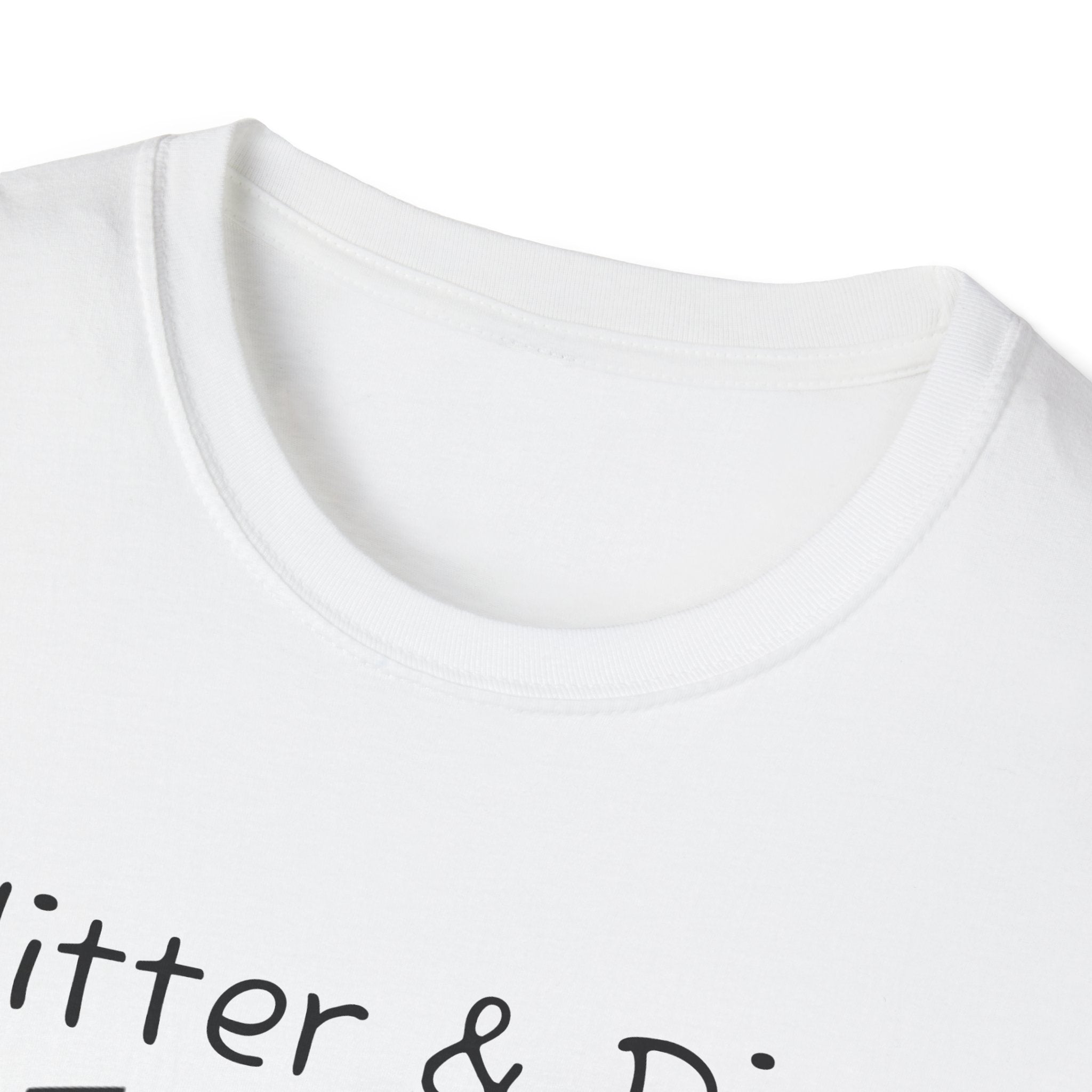 Glitter & Dirt Mama T-Shirt – Funny Mom Tee with Heart