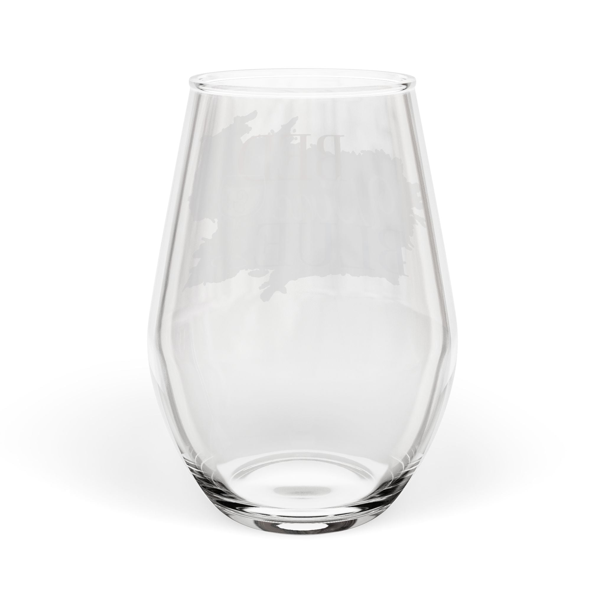 Kentucky Red White & Blue Stemless Wine Glass — 'Red Wine & Blue' Patriotic Drinkware