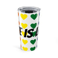 20oz Pride Rainbow Heart Travel Tumbler — 'LOVE IS LOVE' Insulated Cup