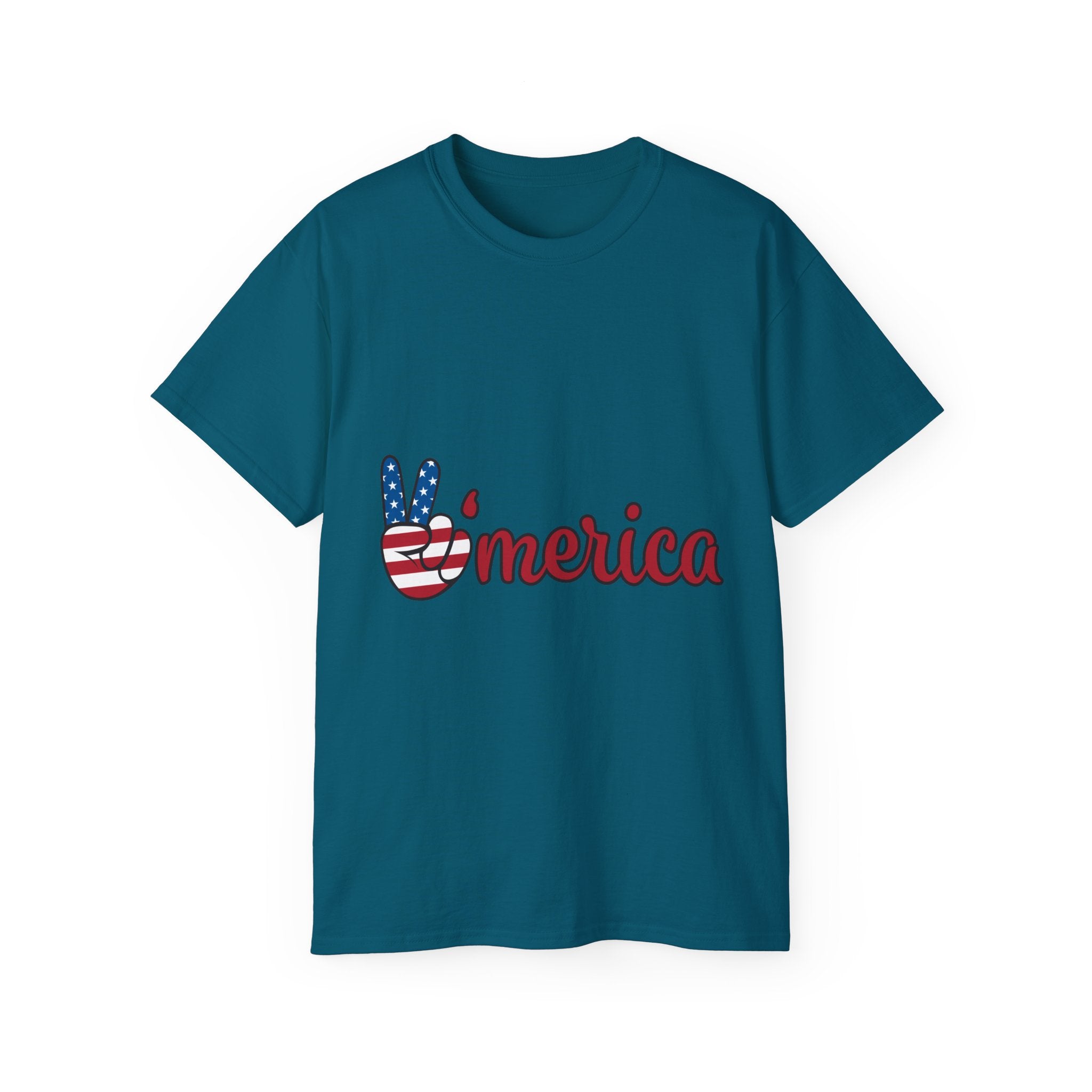 'Merica Peace Sign Tee — American Flag Patriotic T-Shirt