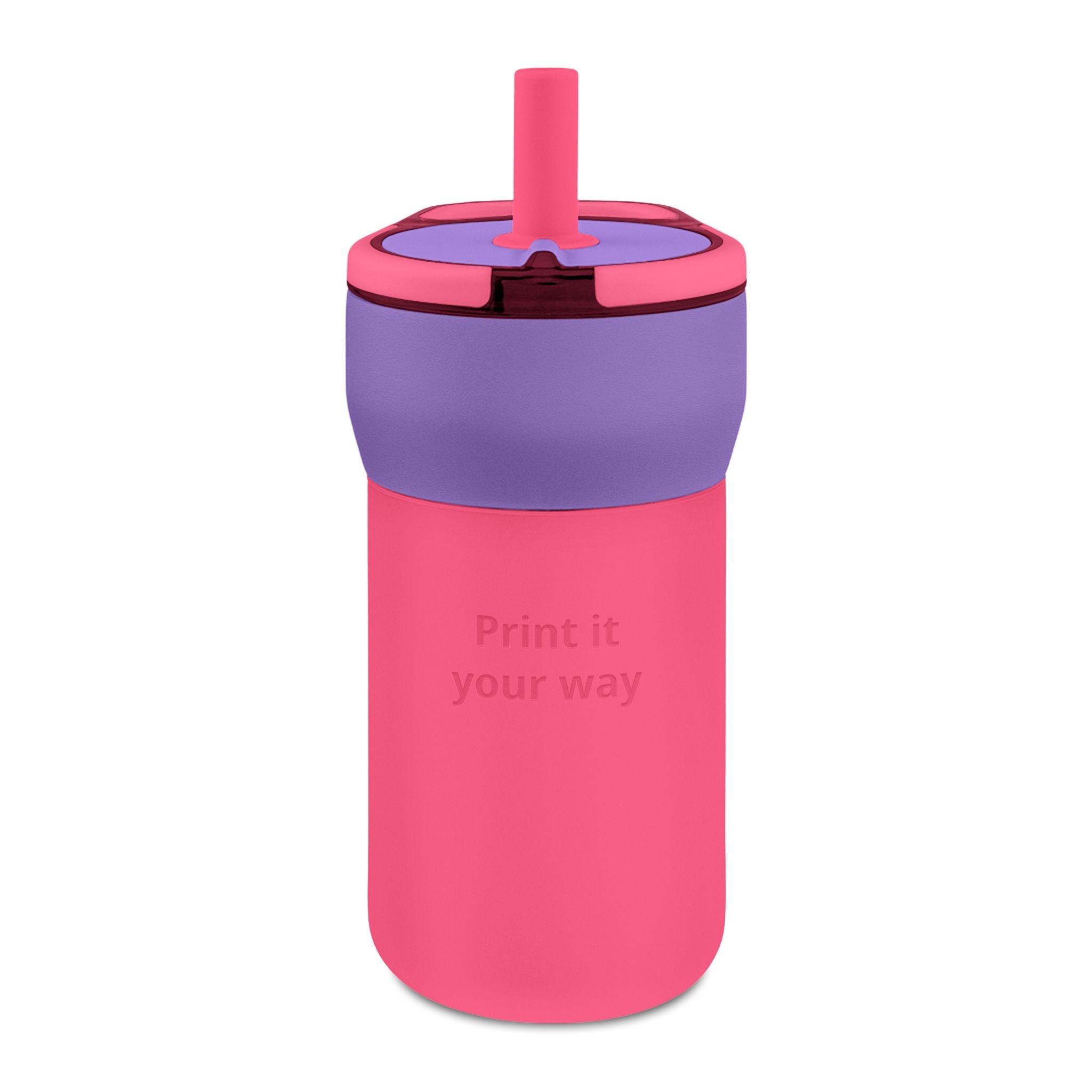 Kids’ 12oz Engraved Leakproof Straw Tumbler – Personalized Insulated Cup for Toddlers