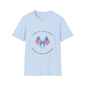 Mama That Loves America T-Shirt — Patriotic Mom Tee with Flags & Ribbon