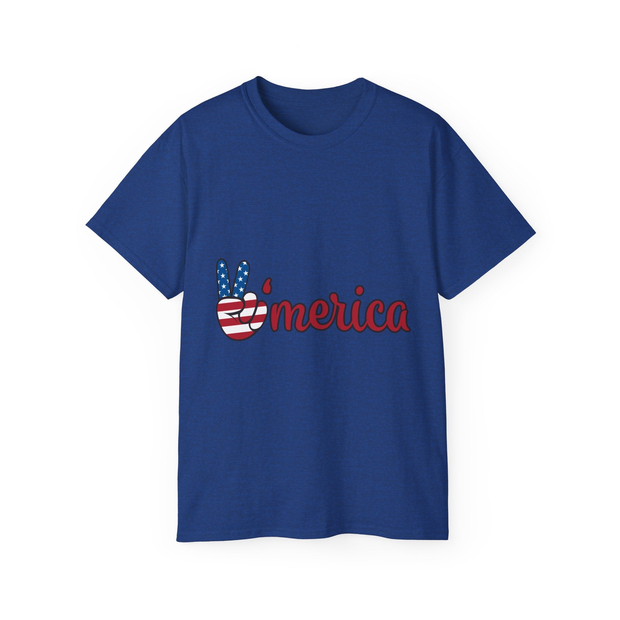 'Merica Peace Sign Tee — American Flag Patriotic T-Shirt